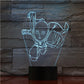 Lampe LED 3D One Punch Man Saitama bleu