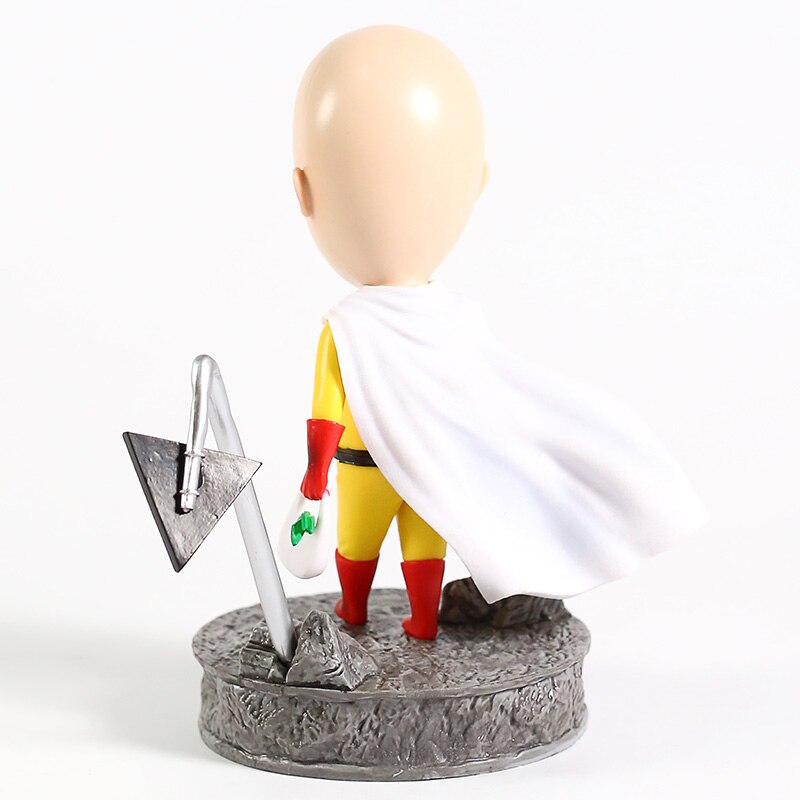 Figurine One Punch Man Saitama grosse tête de dos