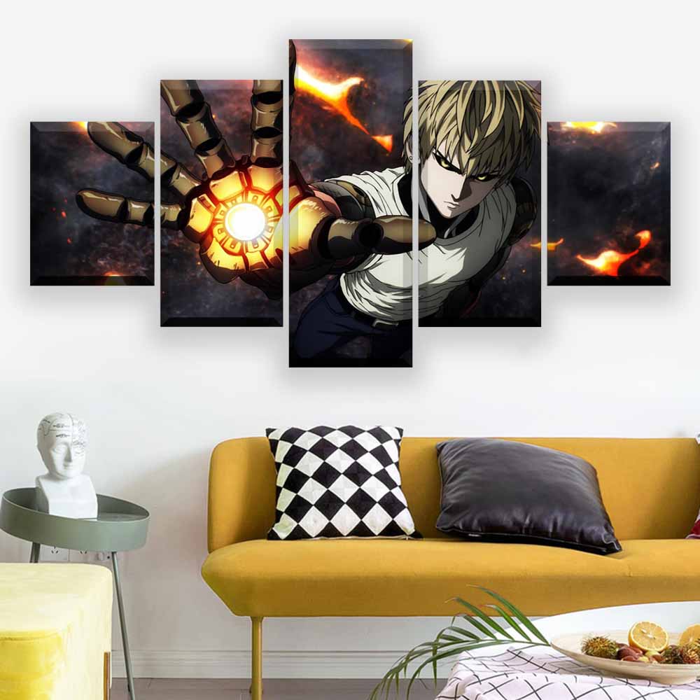 Tableau One Punch Man Genos Explosion