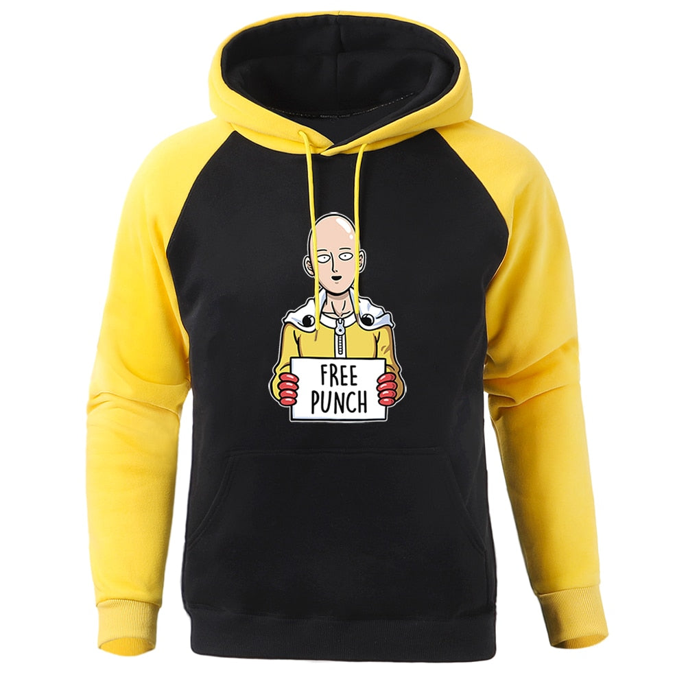 Sweat One Punch Man Saitama Free Punch jaune