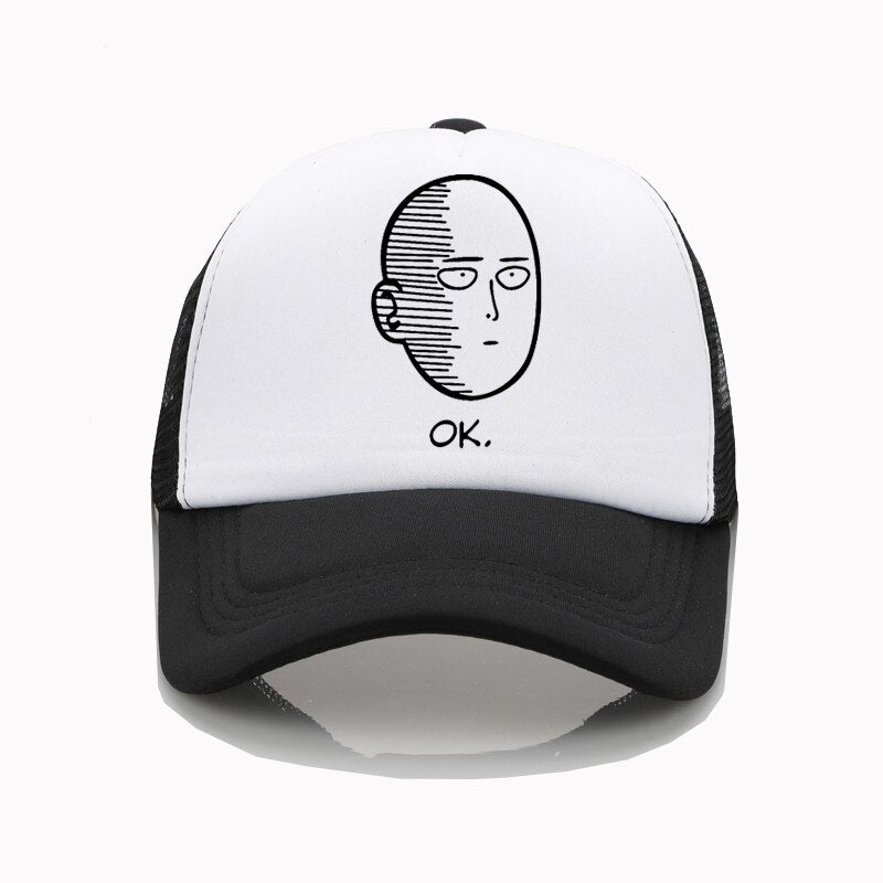 Casquette One Punch Man Saitama Ok grise