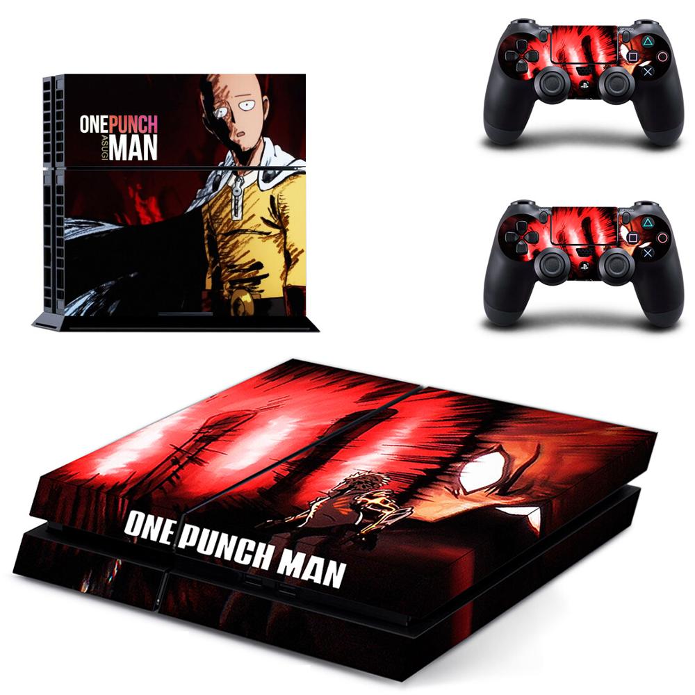 Stickers PS4 Slim One Punch Man Saitama vs Genos