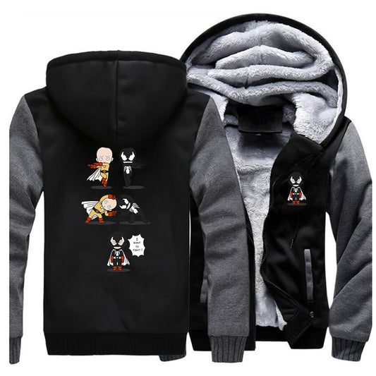 Veste Polaire gris foncé One Punch Man Saitama Venom