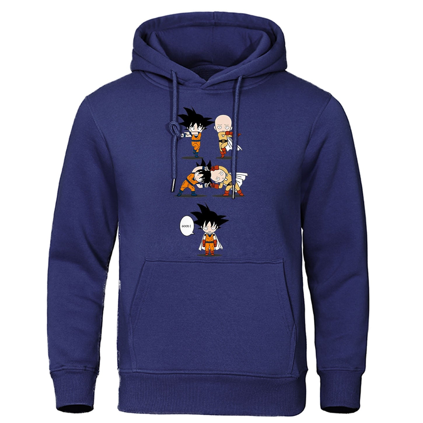 sweat one punch man saitama goku bleu foncé