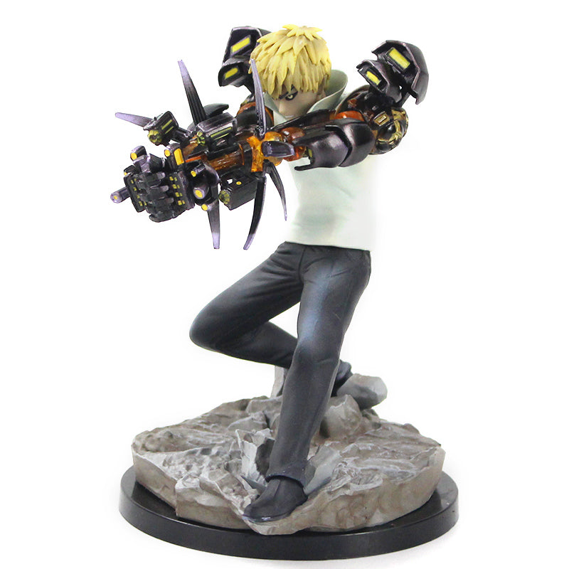 Figurine One Punch Man Genos laser trois quart