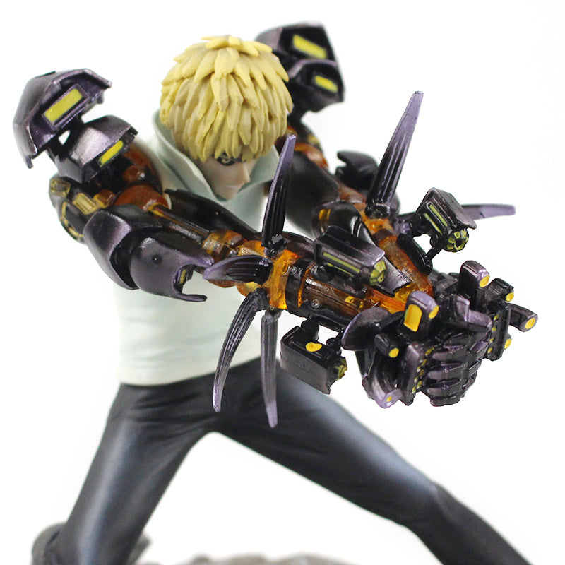 Figurine One Punch Man Genos attaque laser trois quart