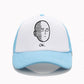Casquette One Punch Man Saitama Ok bleu ciel