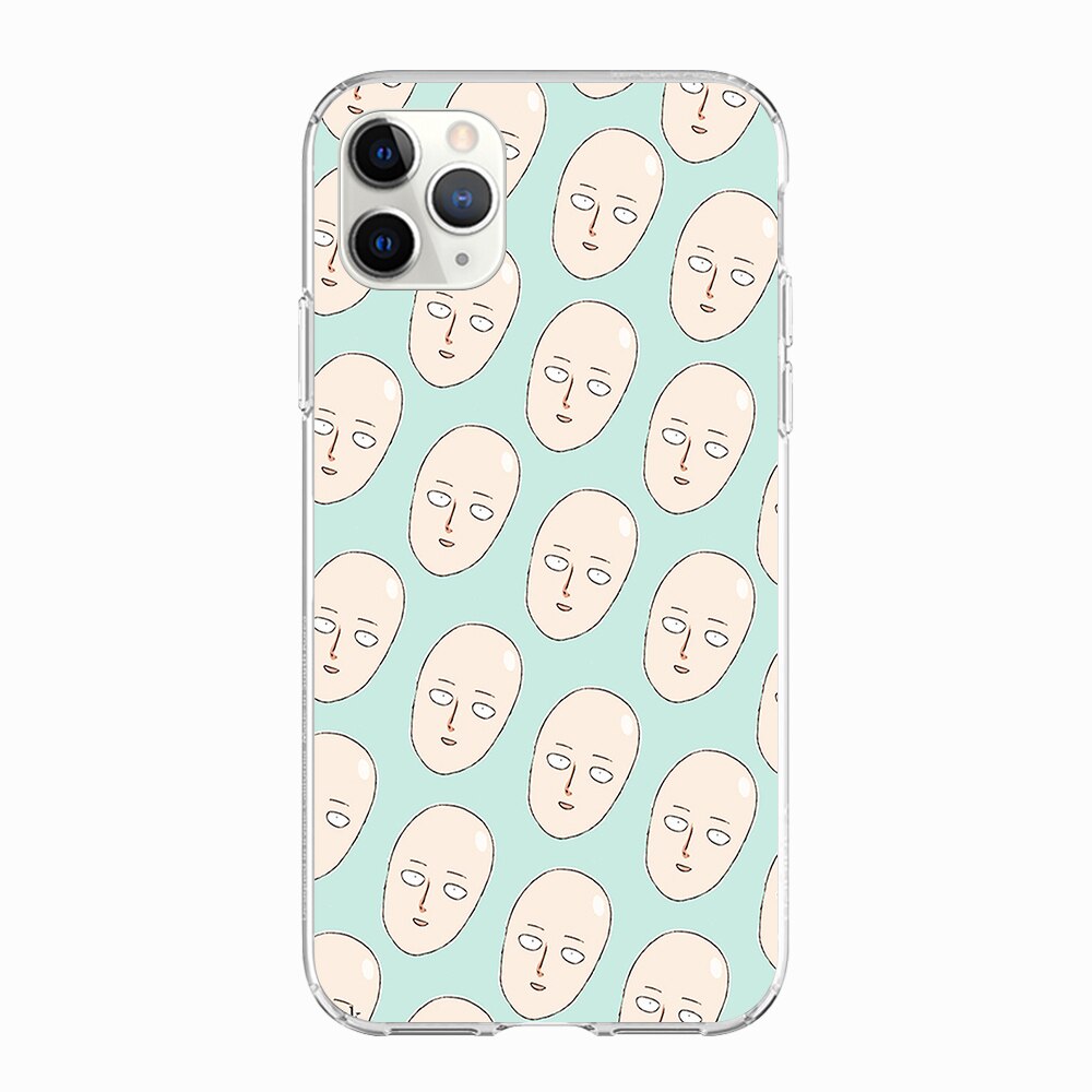 Coque One Punch Man iPhone Saitama Visage