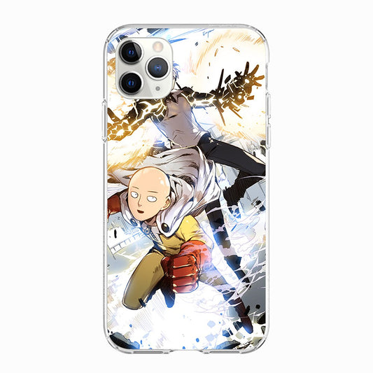 Coque One Punch Man iPhone Saitama Genos Héros