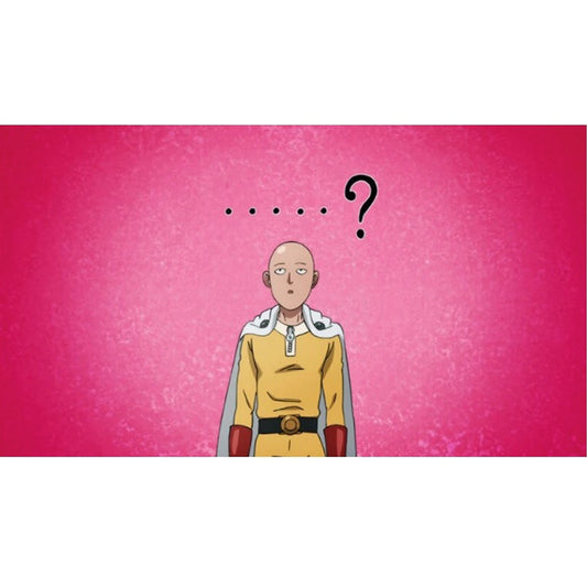 Poster One Punch Man Saitama Question