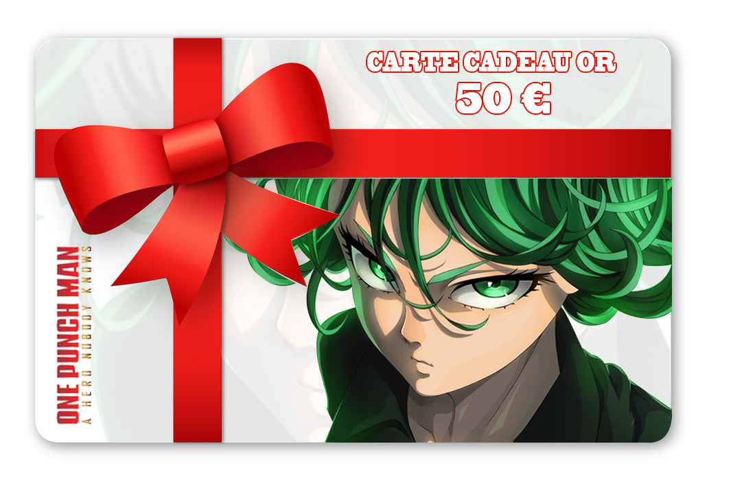 carte cadeau one punch man tatsumaki