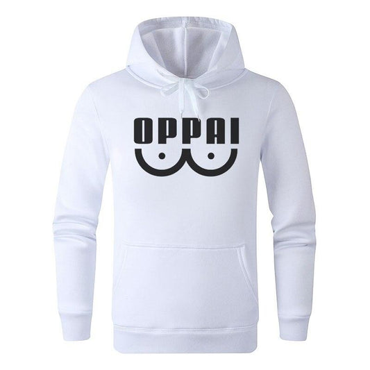 oppai hoodie blanc