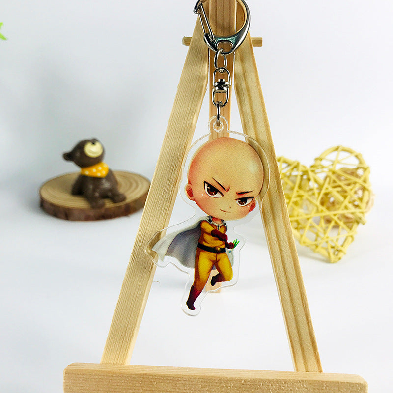 porte-cle-one-punch-man-saitama-poireaux