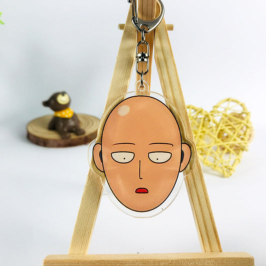 porte-cle-one-punch-man-saitama-visage