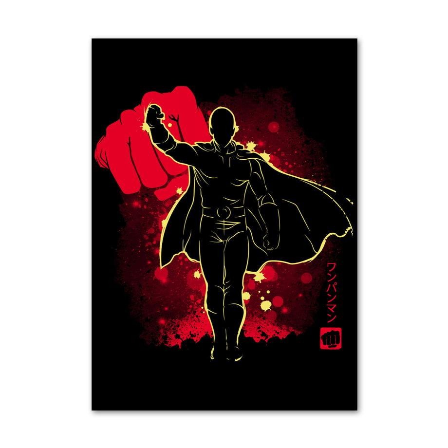 poster-toile-one-punch-man-saitama-hd