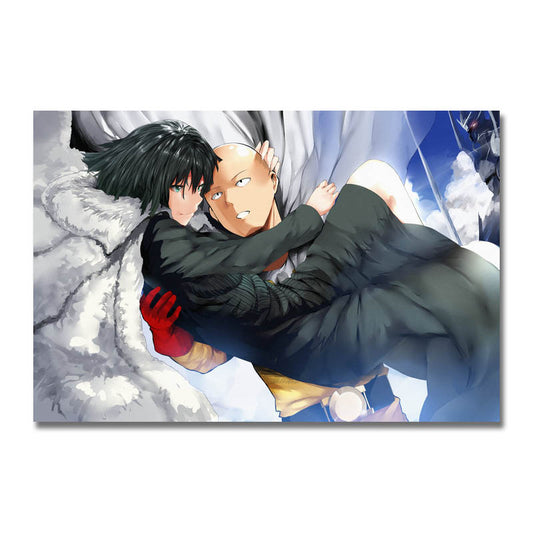 poster-toile-one-punch-man-saitama-sauve-fubuki