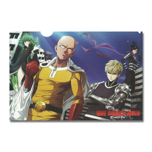 poster-toile-one-punch-man-saitama-tatsumaki-genos-sonic