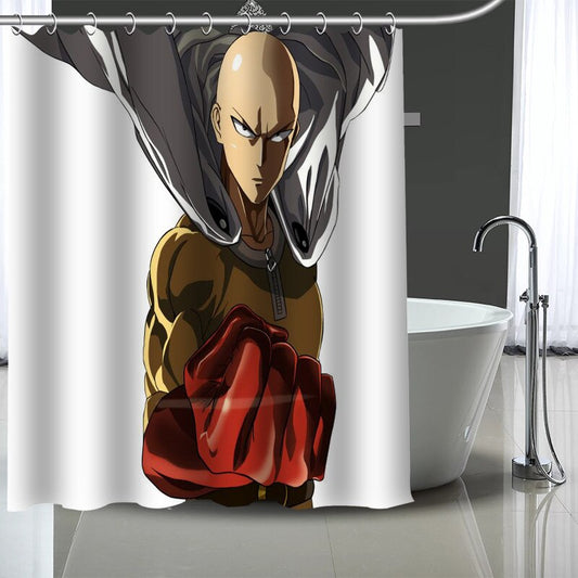 rideau-de-douche-one-punch-man-saitama-chauve-cape