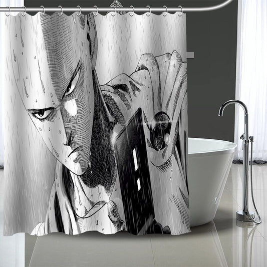 rideau-de-douche-one-punch-man-saitama-pluie
