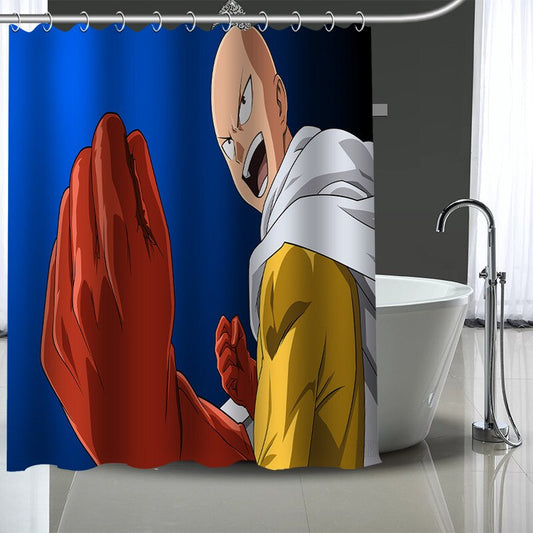rideau-de-douche-one-punch-man-saitama-puissant