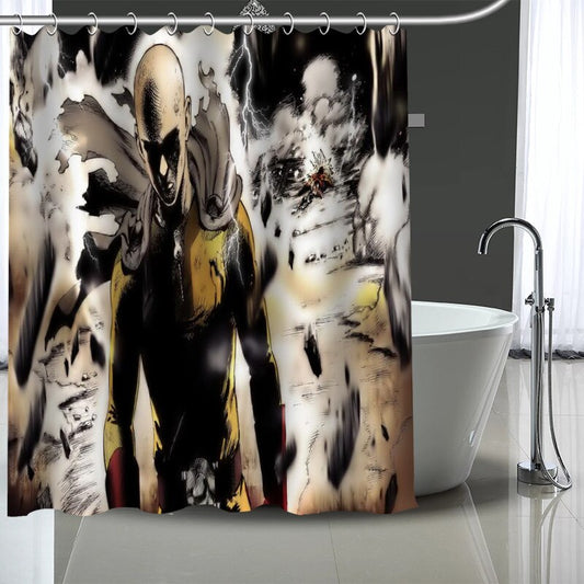 rideau-de-douche-one-punch-man-saitama-vs-boros