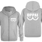 veste one punch man oppai blanc gris