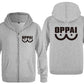 veste one punch man oppai gris noir