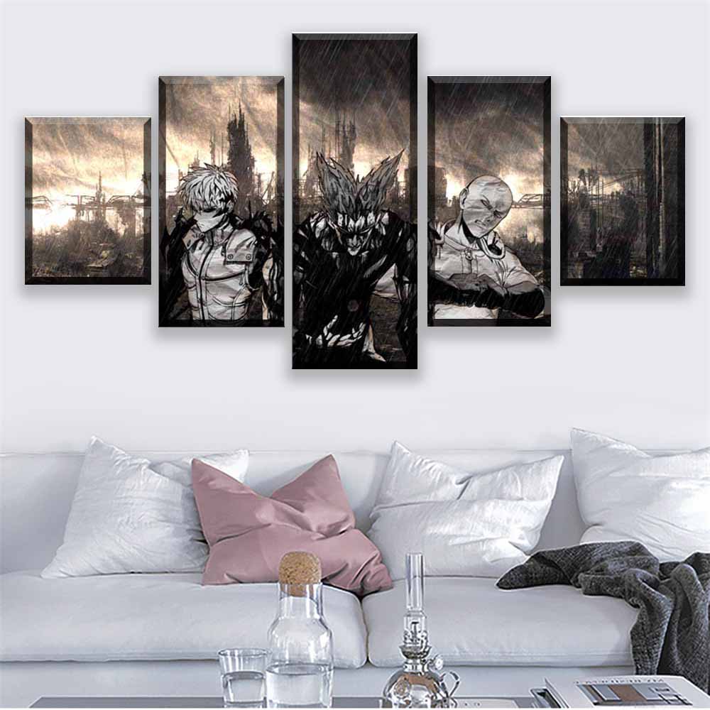 tableau-one-punch-man-saitama-garoh-genos