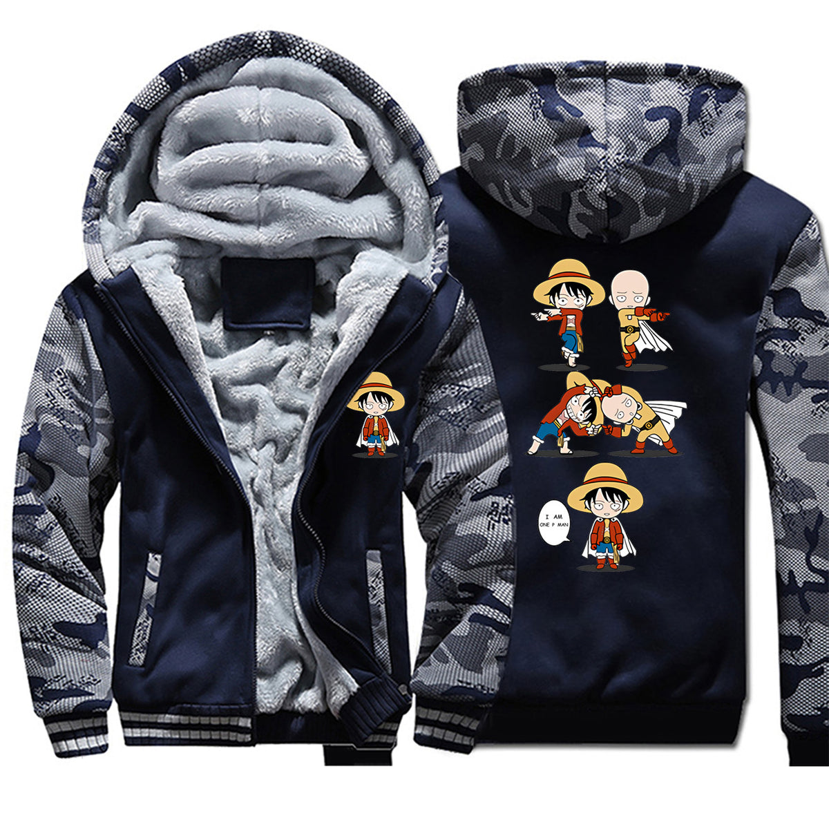 veste-polaire-one-punch-man-saitama-luffy