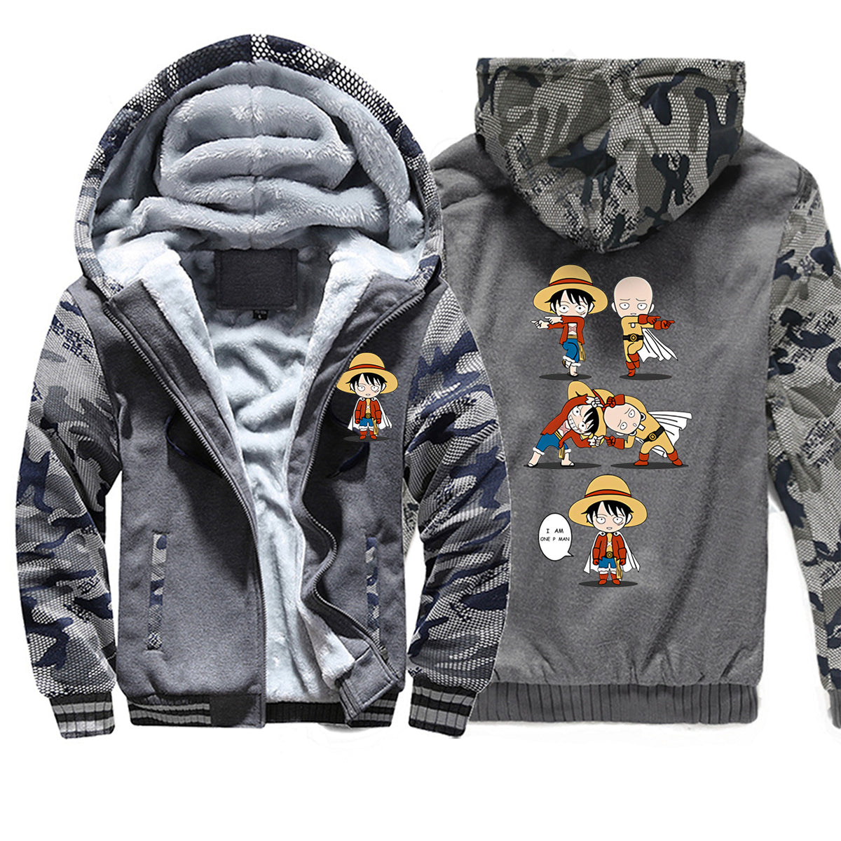 veste-polaire-one-punch-man-saitama-luffy